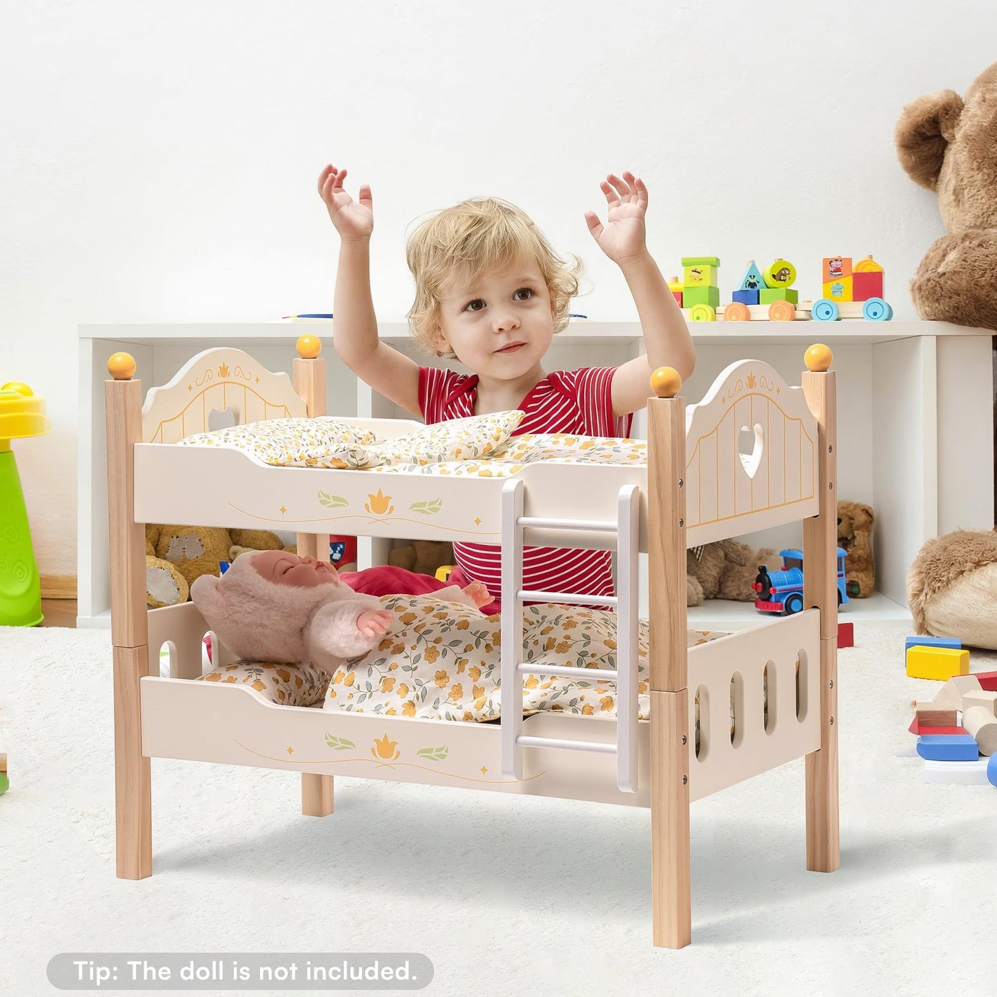 Doll Bunk Beds Cradle For 18 Inch Dolls