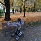 Hot Mom F023 360 Degree Rotation Stroller Winter Outkit with Footmuff, Fur Gloves, and Thickened Canopy