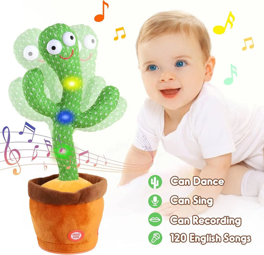 Dancing & Speaking Cactus Toy with 120 Songs